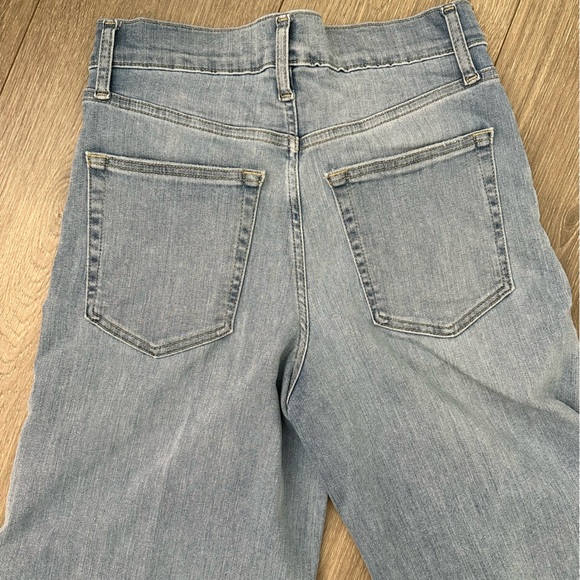 Frame Palazzo Crop Cutoff Jeans Wilson Raw After Size 26 - Picture 9 of 11